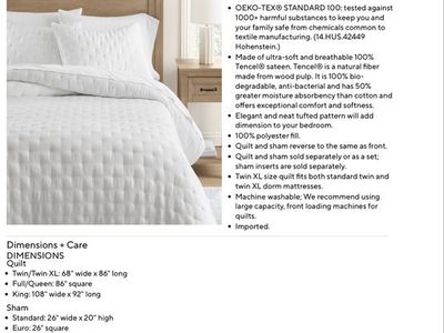Pottery Barn Teen Amelia Tencel Quilt
