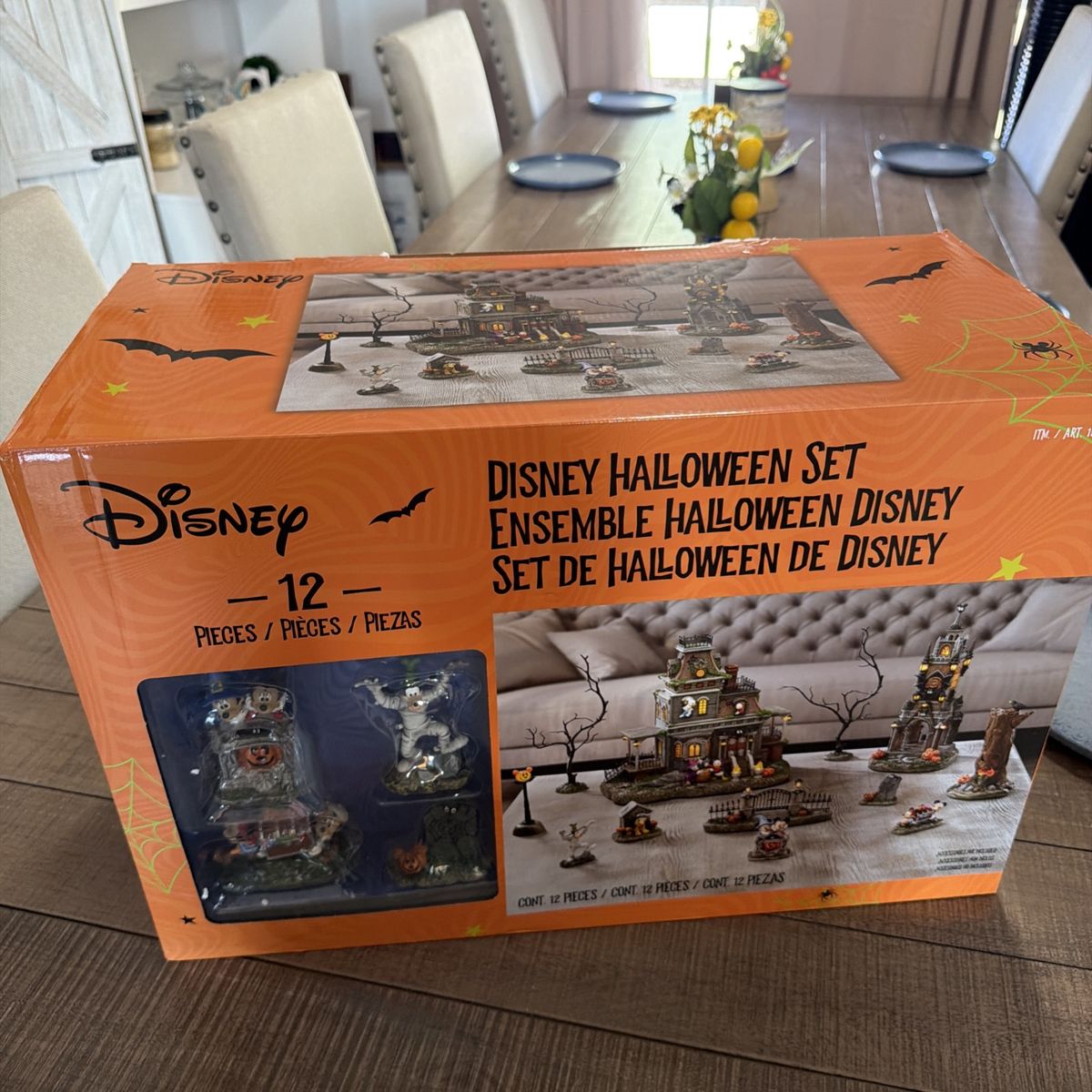 Disney 12-Piece Halloween Set Musical Lighted Haunted Village from Costco 