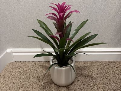 Georgous Faux ( Plastic) Floral In Ceramic Plot