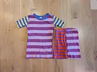 Hanna Andersson Kids Organic Cotton Striped Pajama Set Size 10