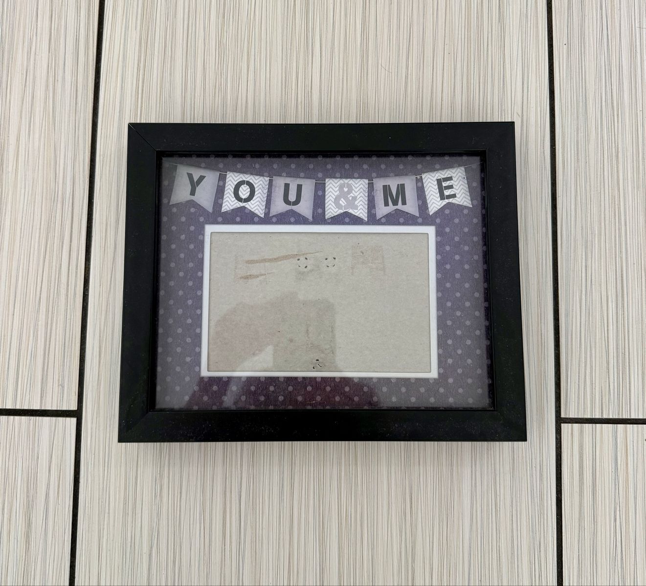 "You & Me" Decorative Black Picture Frame