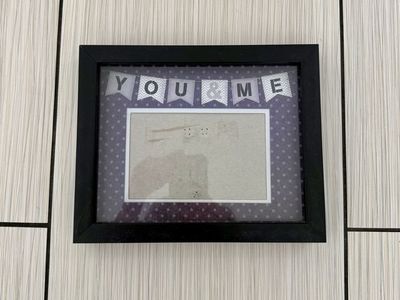 "You & Me" Decorative Black Picture Frame