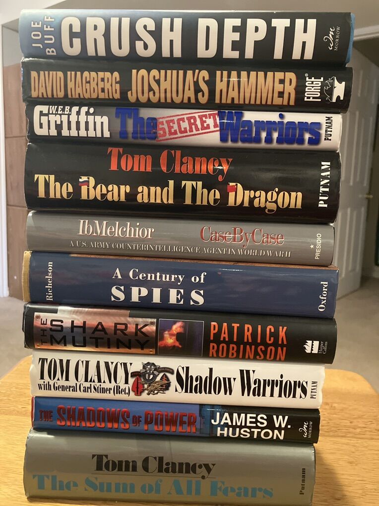 Group Of 10 Spy Fiction & NonFiction Books