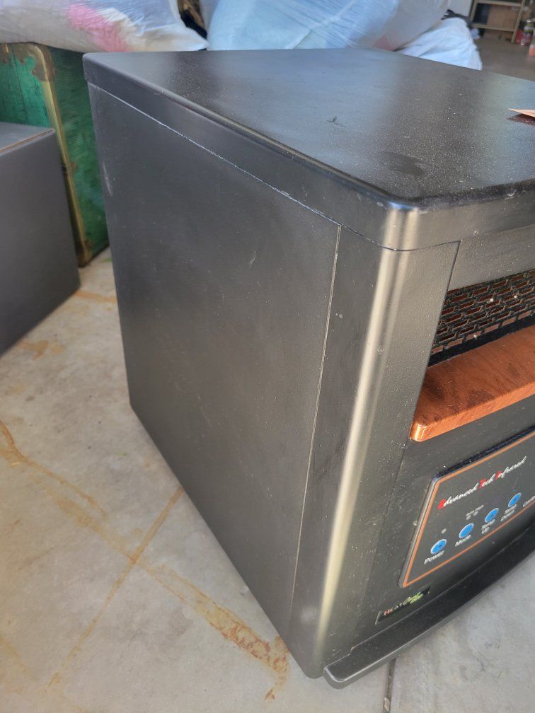 Heat Quest 1500 Advanced Tech Infrared Portable Space Heater Black