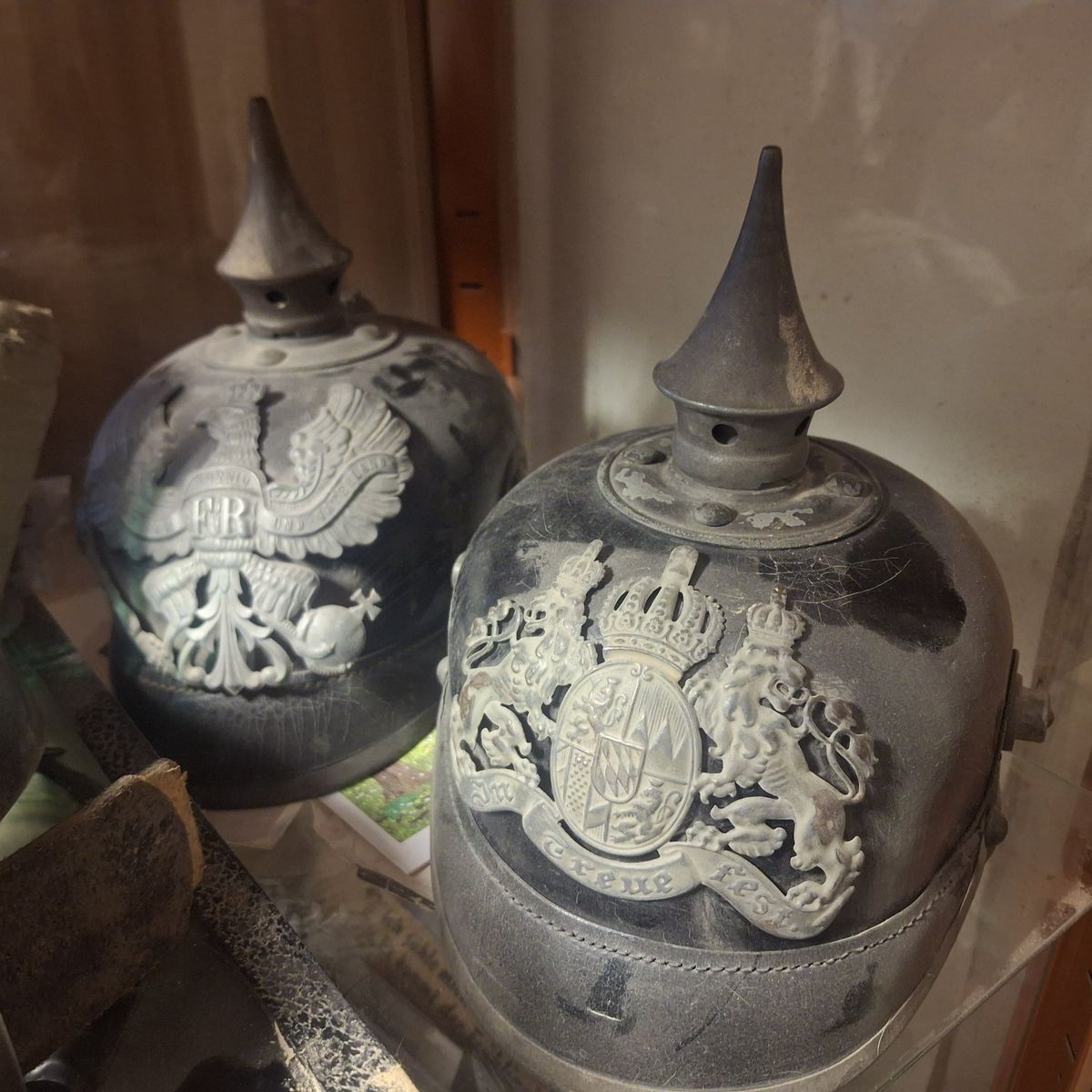 antique relic wwi spike pickelhaube helmets $800 each