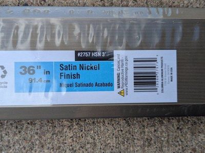 New 36-Inch Carpet Trim with Satin Nickel Finish