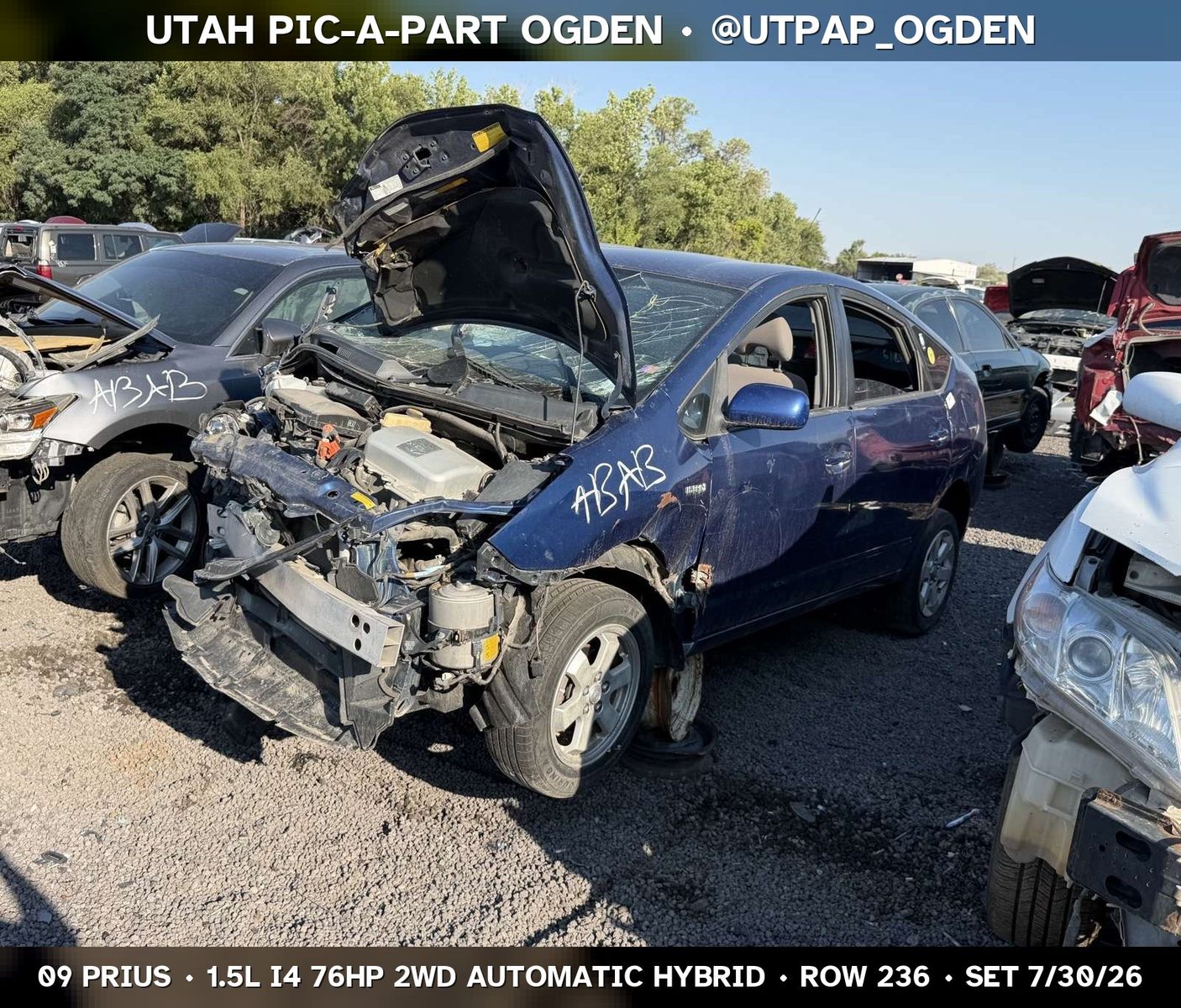 New Arrival - 2009 Toyota Prius Parts - UTPAP Ogden