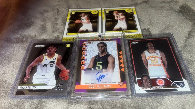 5 Utah Jazz Rookies including auto