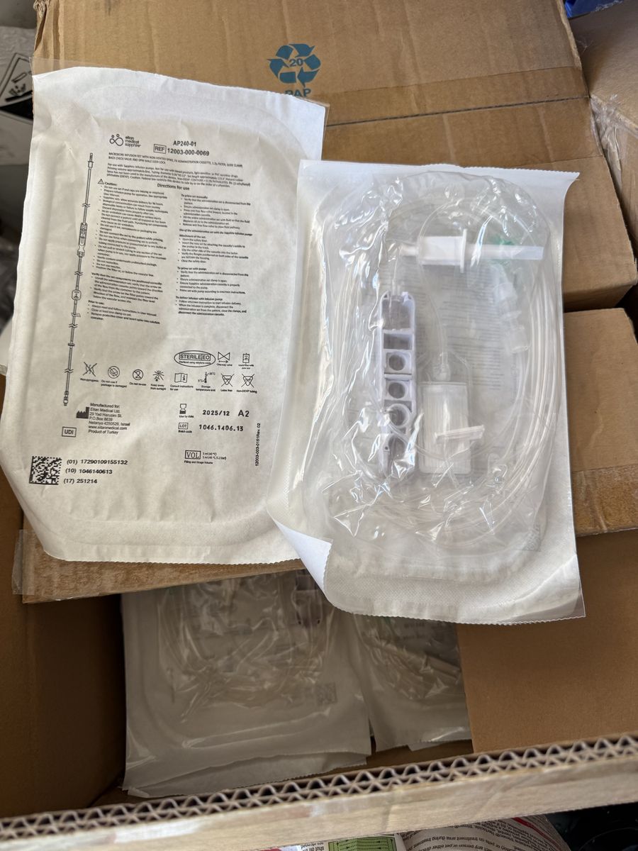 9 cases of Microbore infusion sets with non-vented spike