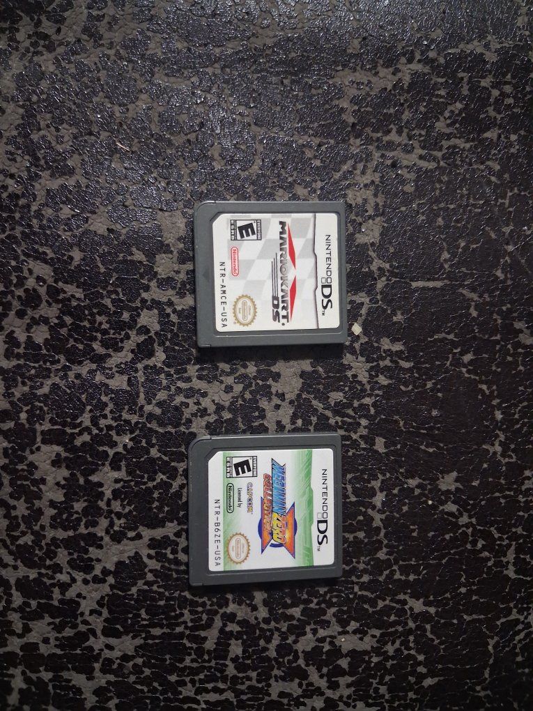 Nintendo DS Mario Kart DS & Mega Man Zero Collection Game Cartridges, Authentic