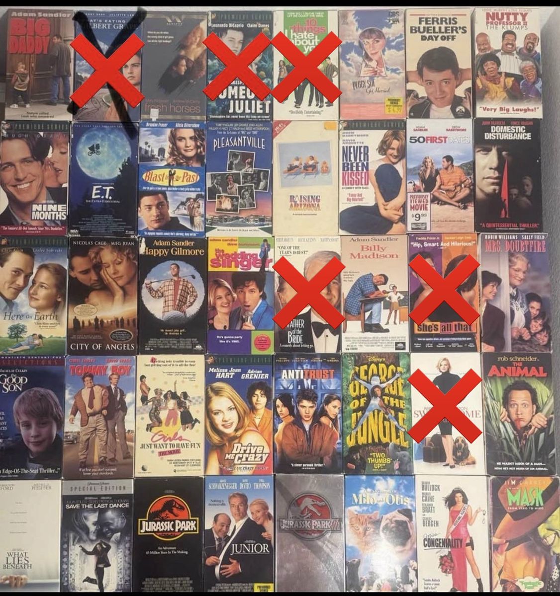 Lot of 30+ Vintage VHS Tapes: Rom-Coms, Action, Classics: $5 each