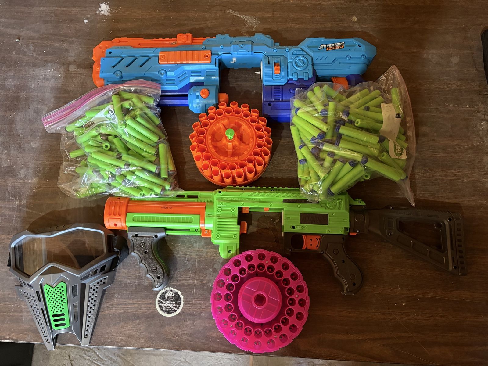 2 Nerf Guns machine gun style