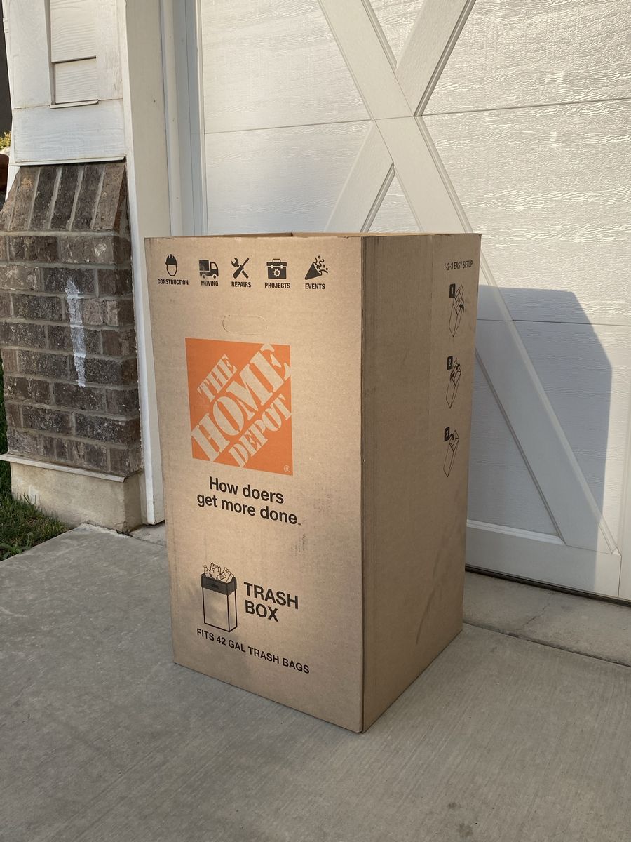 42 Gallon Home Depot Disposable Trash Cans (3)