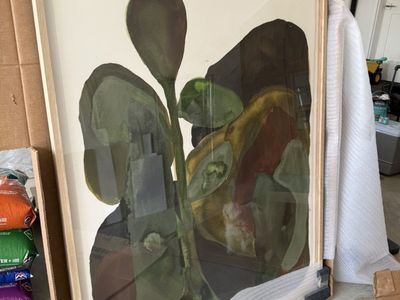 Huge Picture In White Oak Frame Brand New