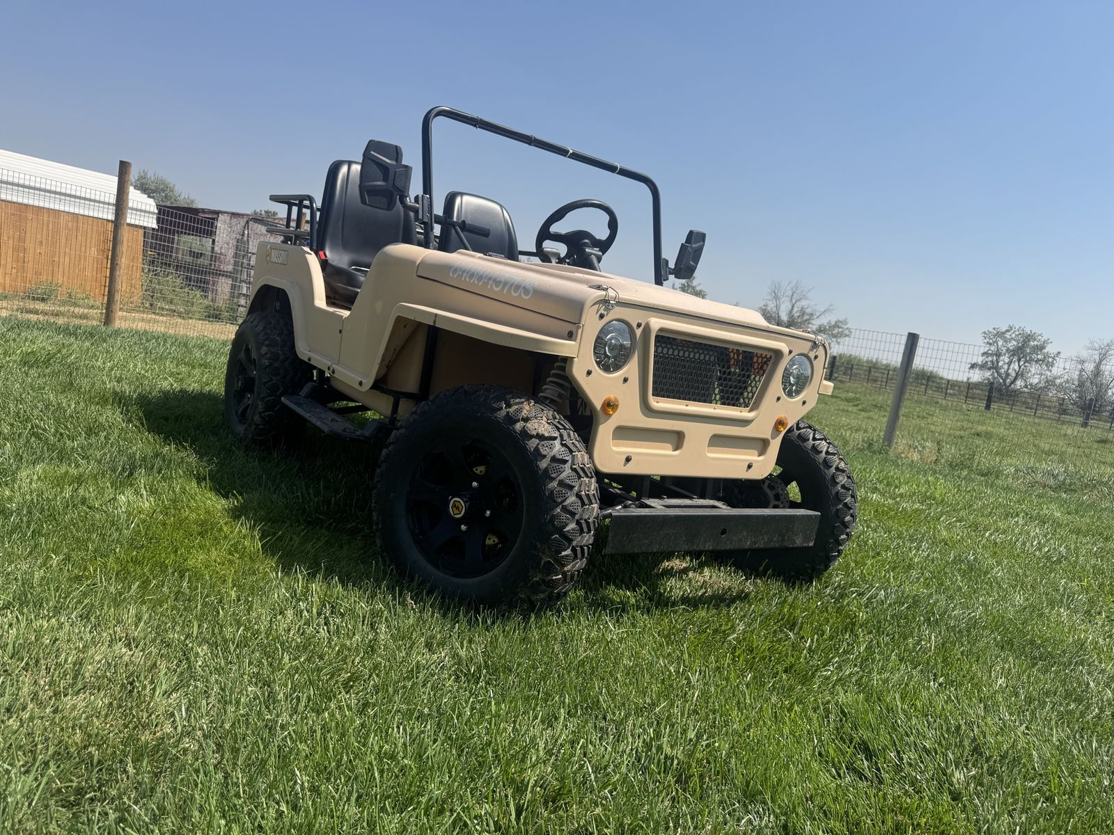 Massimo GKD 350 All-Terrain Mini Jeep 300cc UTV - Tan
