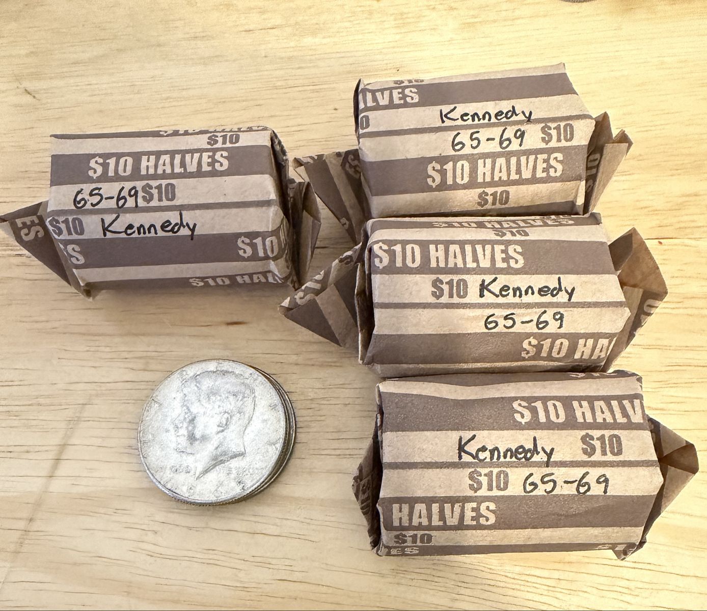 Silver halves, quarters and dimes below spot/melt