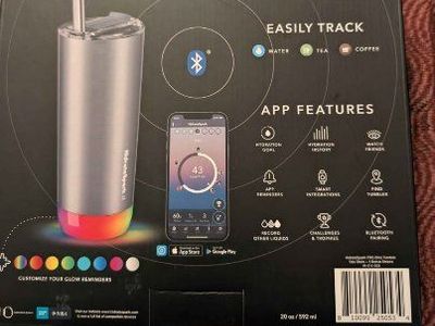 HidrateSpark PRO 20oz Smart Tumbler, Teal - Hydration Tracker, App-Enabled, New in Box