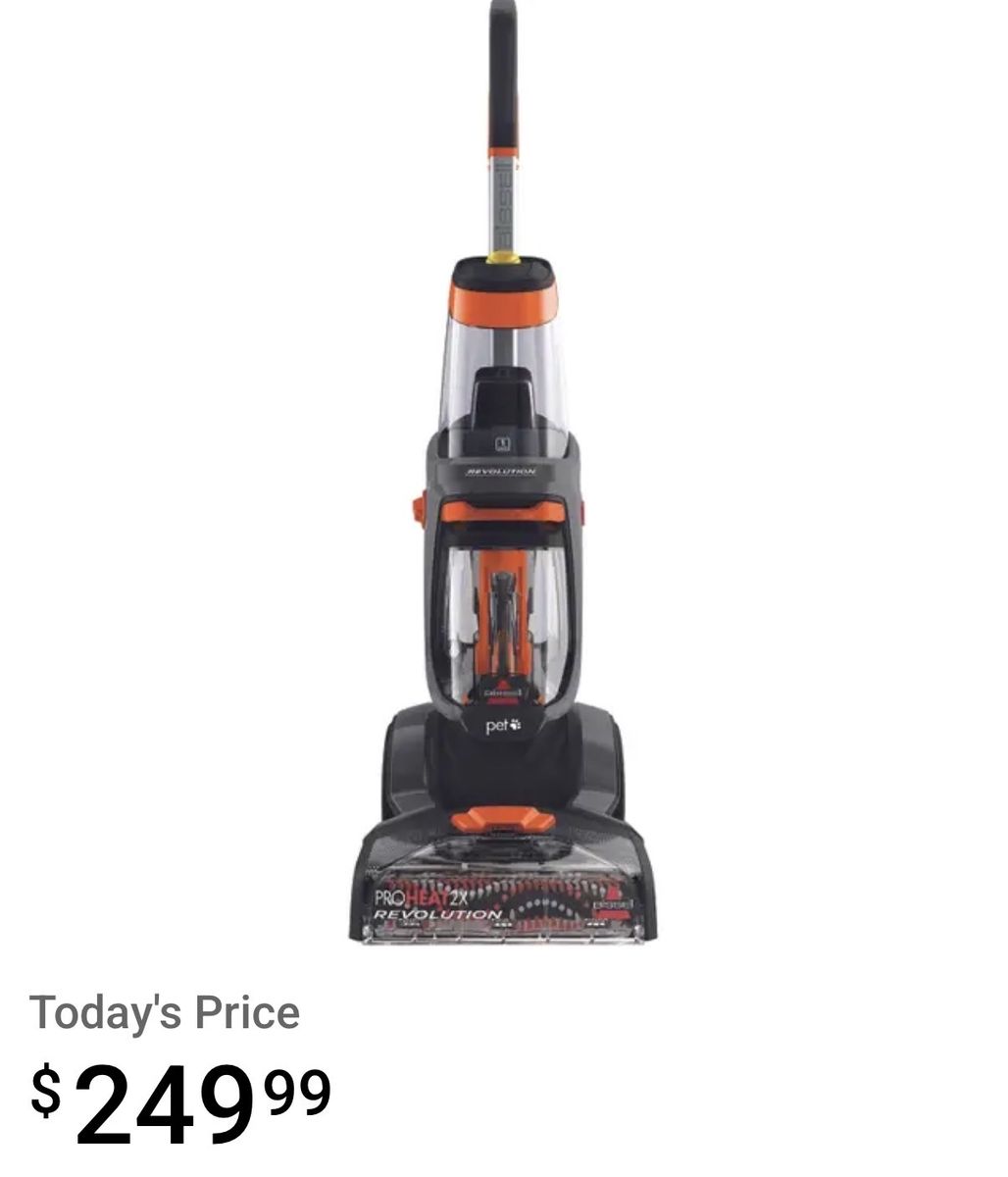 BISSELL ProHeat 2X Revolution Pet Pro Carpet Cleaner | Powerful Stain Removal for Carpets & Upholstery