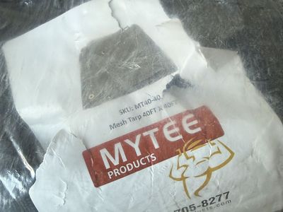40x40’ heavy duty mesh tarp brand new black