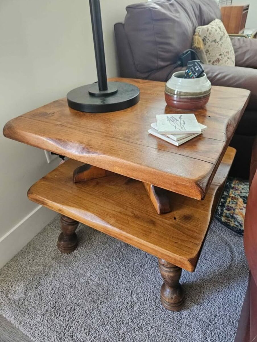 Antique Wood Side Table