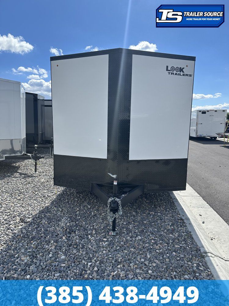 8.5x24 Look ST DLX Enclosed Cargo Trailer - 7'0" Interior - 10K GVWR - .080 PolyCor, Black Out Package, Rear Spoiler w/ Load