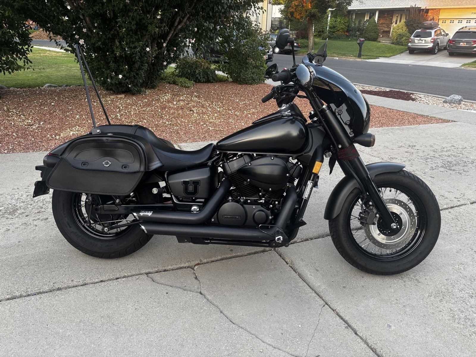 2017 Honda Shadow Phantom Motorcycle - Matte Black
