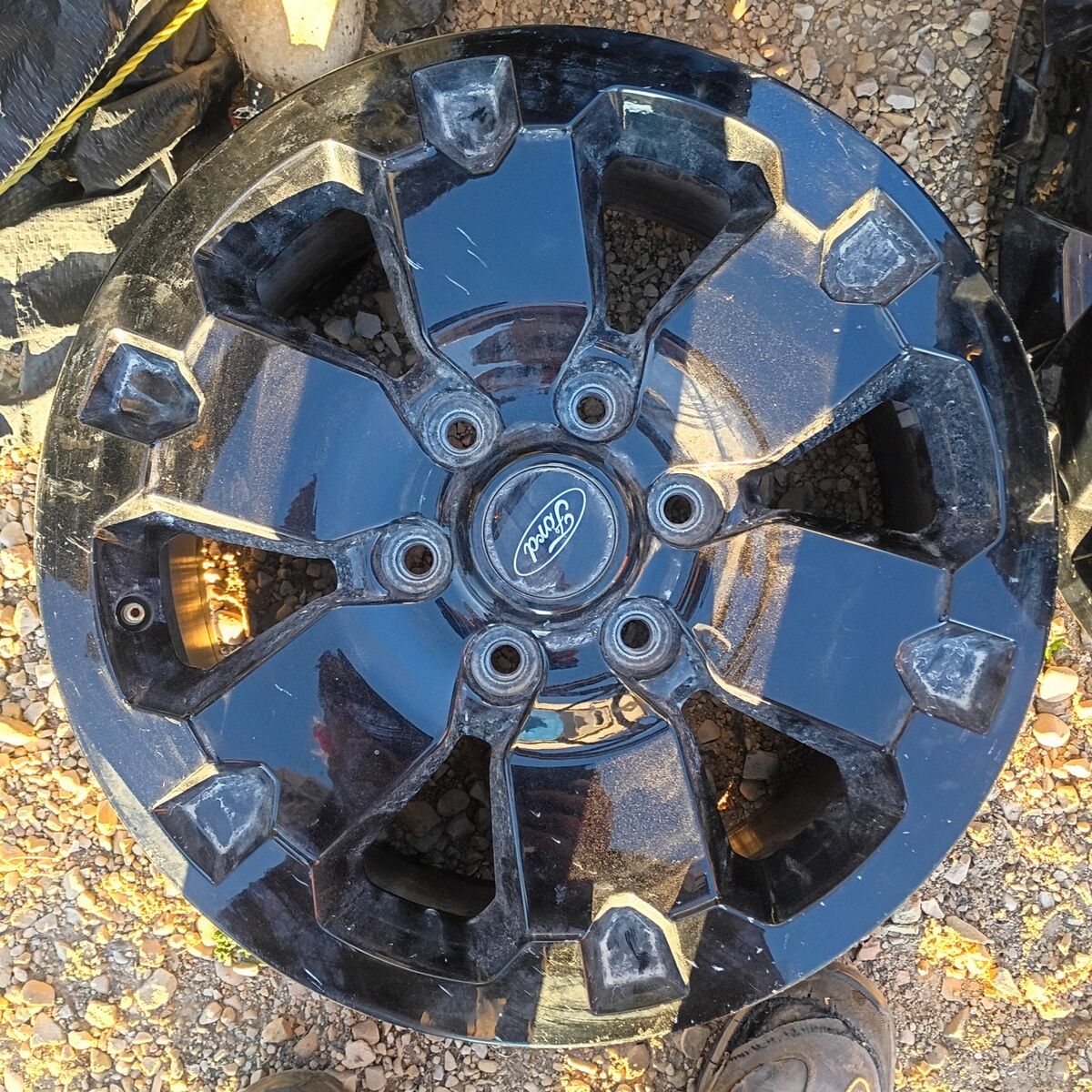 4 jet gloss black Ford F-150 rims 18 " 18x9