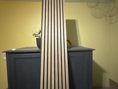 3 Unfinished Wood Slats Panels- Accent Wall Decor