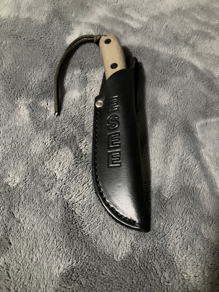 Esee 4HM with lifetime warranty.