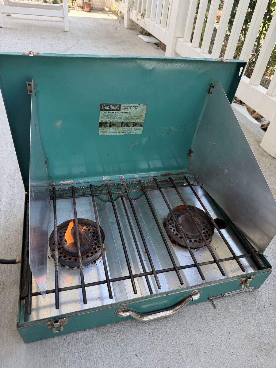 BernzOmatic Propane Gas Camping Stove - 2 Burner Portable Cooktop
