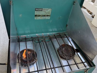 BernzOmatic Propane Gas Camping Stove - 2 Burner Portable Cooktop