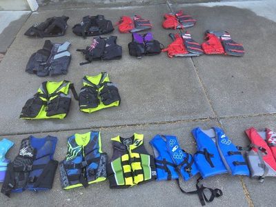 Assorted Life Jackets - Adult, Teen & Child Sizes - Great for Water Sports & Boating