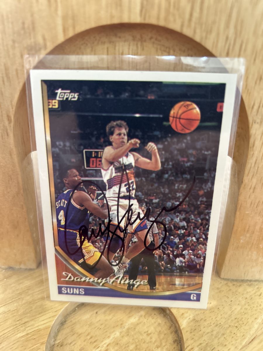 1993 Topps Danny Ainge Autograph Phoenix Suns NBA Hand Signed Basketball BYU COUGARS AUTO