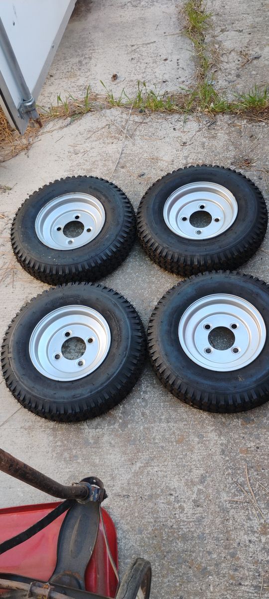 Golf cart brand new tires and rims take offs
