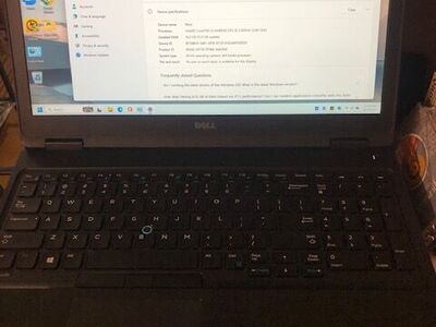 Dell 5580 laptop. 16 gig RAM. 256 gig NVMe drive. 2 gig Nvidia.