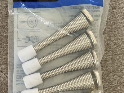 50 Everbilt 3in Satin Nickel Spring Door Stops 10 (5-Pack) Wall Protector