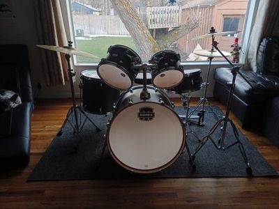 mars series 5 piece mapex drum set