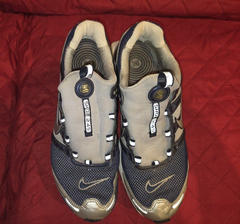 Nike Shox 2:45 VT Men's Size 11.5 Running Shoes Navy Gray