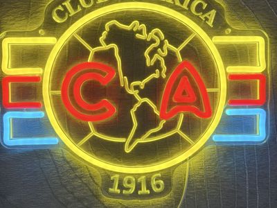 New. Club América 1916 LED Neon Style Light-Up Wall Sign