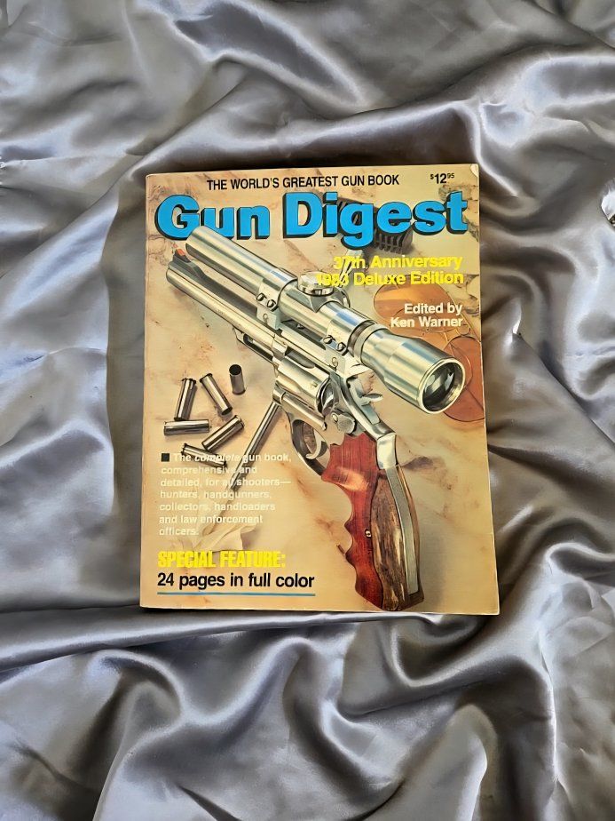'Gun Digest' 37th Anniversary Deluxe Edition [1983] - vintage w/ color-ink centerfold.