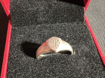 Vintage Sterling Silver CTR Shield Ring Choose The Right Size 8.5