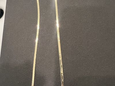 Omega 14KT solid gold necklace