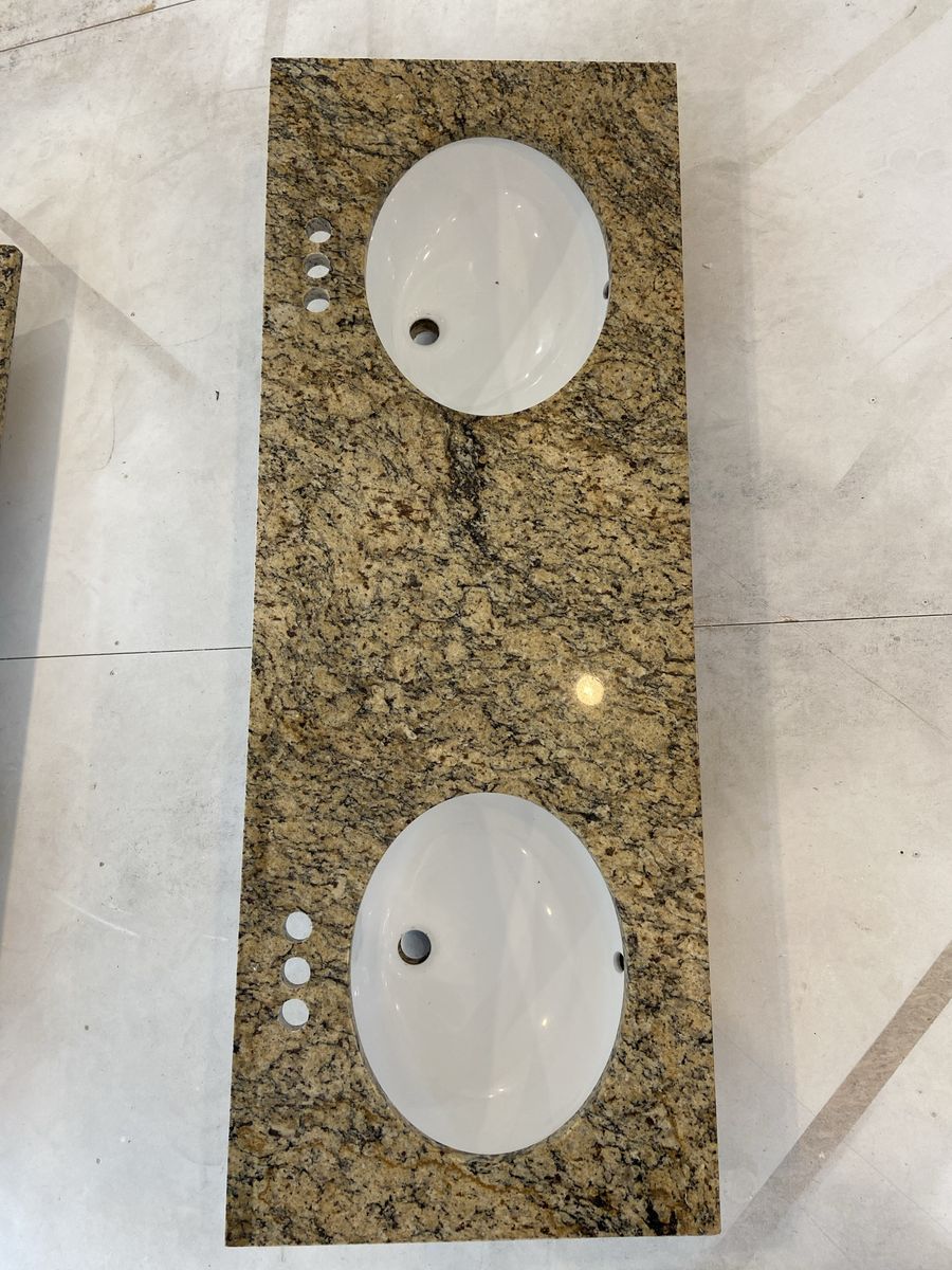 Granite Double Bowl Vanity Top