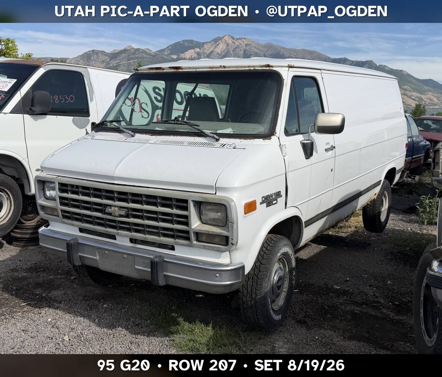 Just In! 1995 Chevrolet G20 Parts - UTPAP Ogden