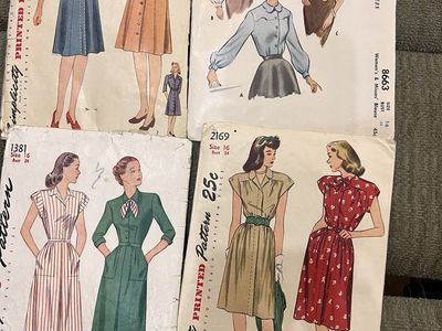 Amazing Vintage Sewing Patterns. 1940s
