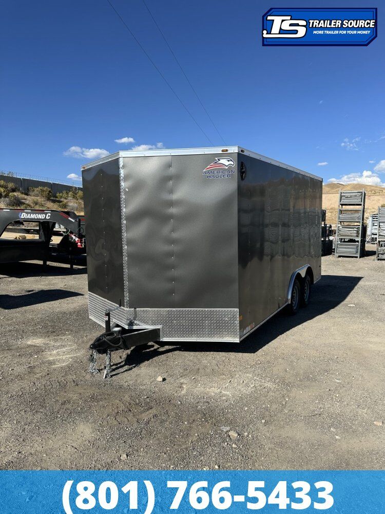 8.5x16 American Hauler Arrow Deluxe Enclosed Cargo Trailer - 7'0" Interior - 7K GVWR Dovetail