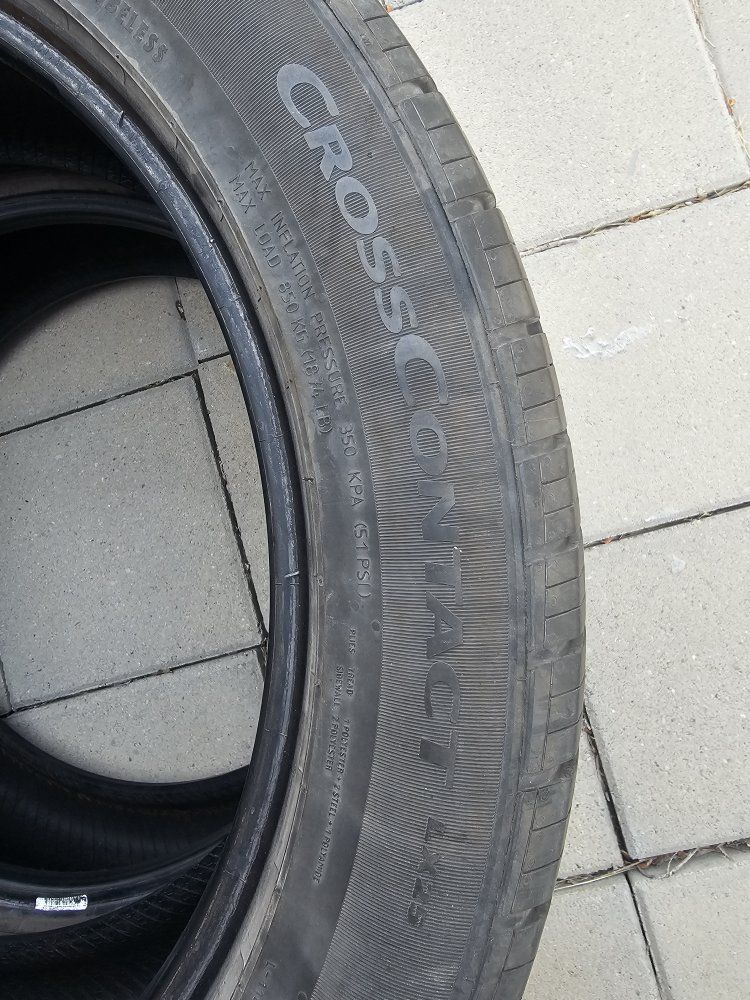 Set of 3 CrossContact Tires 245/50R20. 