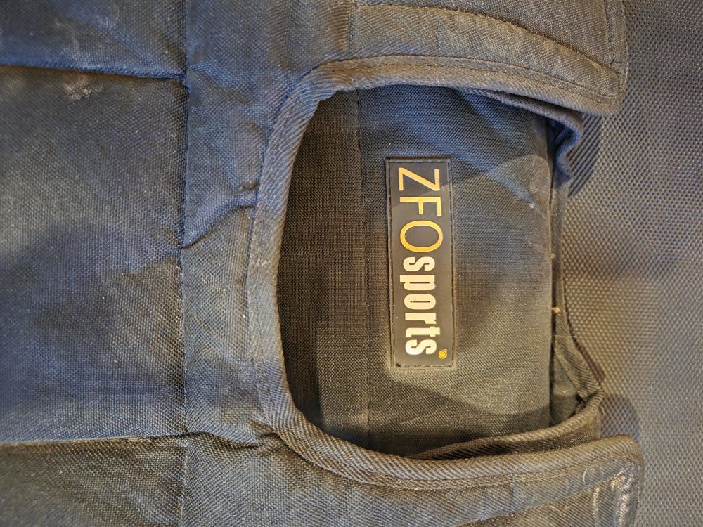 ZFOsports Weighted Exercise Vest Black 20lbs