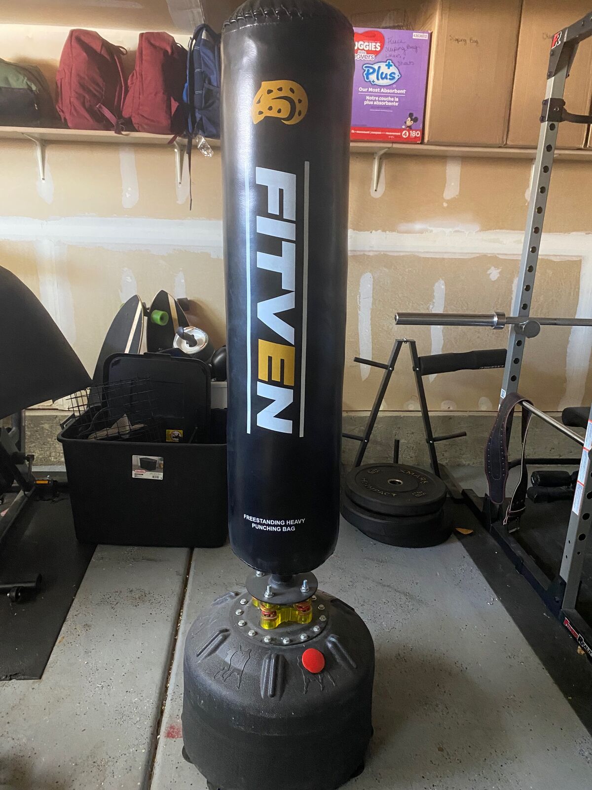 FITVEN Freestanding Punching Bag with Boxing Gloves