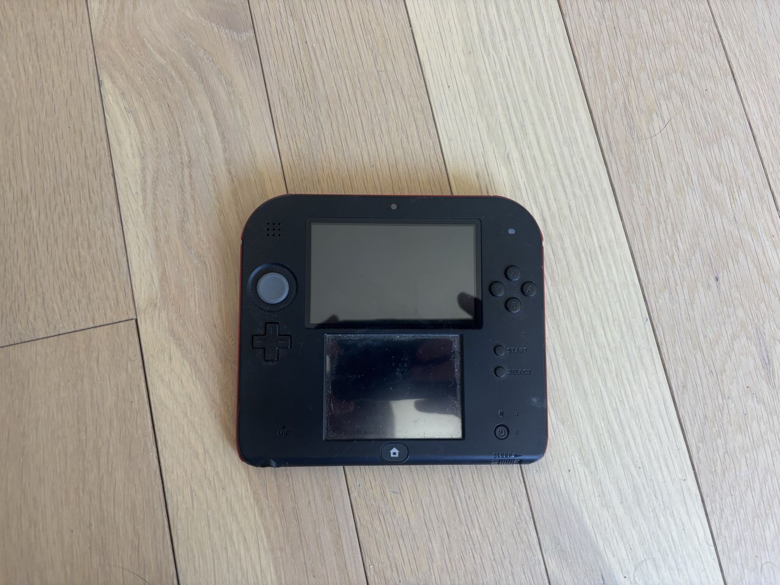 Nintendo 2DS Handheld Console - Black & Red + Physical Games
